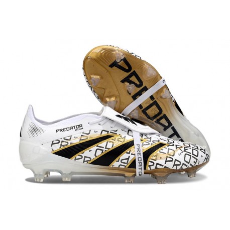adidas Predator Elite Foldover Tongue FG White Core Black Met Gold