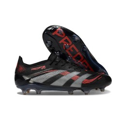 adidas Predator Elite L FG Black Grey Four Lucid Red