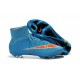 Nike Mercurial Superfly Iv Ronaldo CR7 FG Soccer Shoes Blue Orange