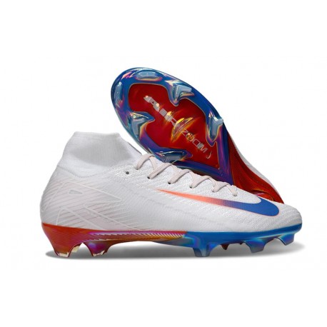 Nike Air Zoom Mercurial Superfly 10 Elite FG White Red Blue