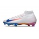 Nike Air Zoom Mercurial Superfly 10 Elite FG White Red Blue