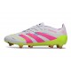 adidas Predator Elite L FG White Lucid Pink Lucid Lemon