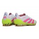 adidas Predator Elite L FG White Lucid Pink Lucid Lemon