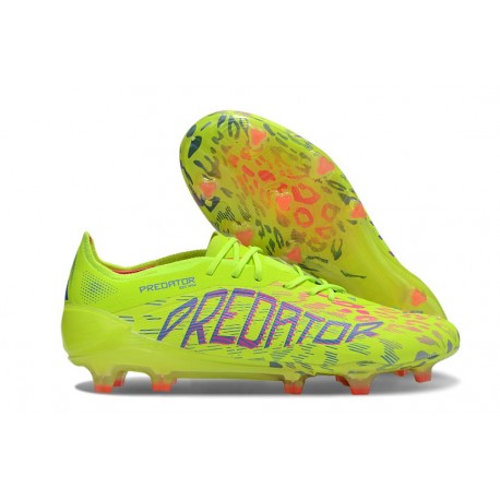 adidas Predator Elite L FG Lucid Lemon Lucid Pink Blue Fusion