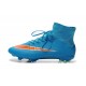 Nike Mercurial Superfly Iv Ronaldo CR7 FG Soccer Shoes Blue Orange