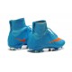Nike Mercurial Superfly Iv Ronaldo CR7 FG Soccer Shoes Blue Orange
