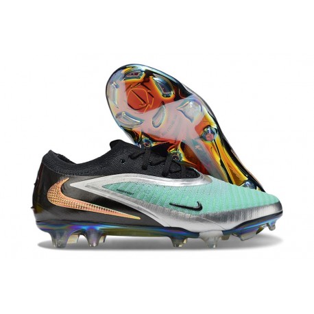 Nike Phantom 6 Low Elite FG Boots Green Chrome Black Crimson