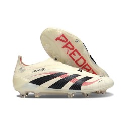adidas Predator 25 Elite LL FG Off White Core Black Pure Ruby