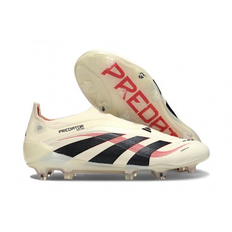 adidas Predator 25 Elite LL FG Off White Core Black Pure Ruby