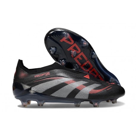 adidas Predator 25 Elite LL FG Black Grey Four Lucid Red