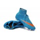 Nike Mercurial Superfly Iv Ronaldo CR7 FG Soccer Shoes Blue Orange
