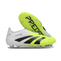 adidas Predator 25 Elite LL FG White Black Lucid Lemon