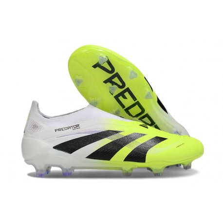 adidas Predator 25 Elite LL FG White Black Lucid Lemon