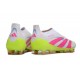 adidas Predator 25 Elite LL FG White Lucid Pink Lucid Lemon