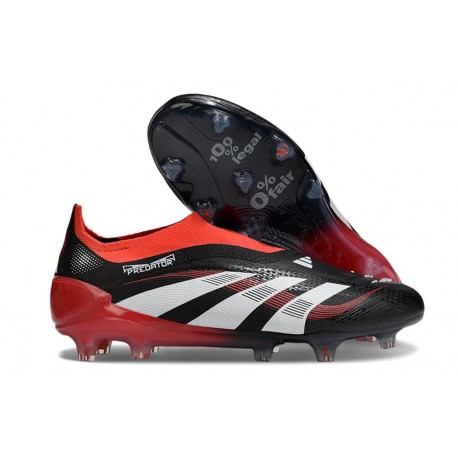 adidas Predator 25 Elite LL FG X MOMENTS Black White Vivid Red