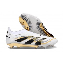 adidas Predator 25 Elite LL FG White Black Gold Met