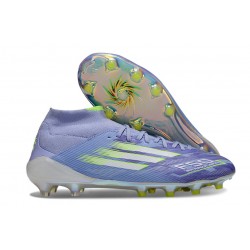 adidas F50 Elite Mid Cut FG Purple Rush Ftwr White Lucid Lemon