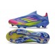 adidas F50 + FG LL Soccer Cleat Blue Fusion Lucid Lemon Lucid Pink