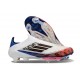 adidas F50 + FG LL Soccer Cleat White Black Bright Red