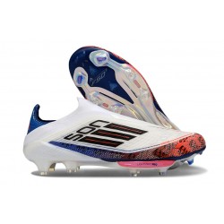 adidas F50 + FG LL Soccer Cleat White Black Bright Red