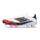 adidas F50 + FG LL Soccer Cleat White Black Bright Red
