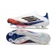 adidas F50 + FG LL Soccer Cleat White Black Bright Red