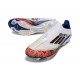 adidas F50 + FG LL Soccer Cleat White Black Bright Red