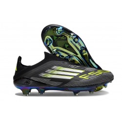 adidas F50 + FG LL Soccer Cleat Black White Yellow