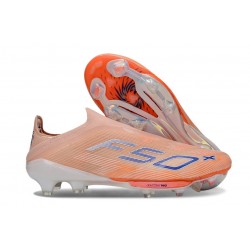 adidas F50 + FG LL Soccer Cleat Orange Blue