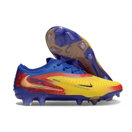 Nike Phantom 6 Low Elite FG Boots Yellow Blue Red Gold