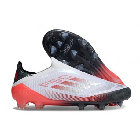 adidas F50 Elite FG Cleats White Black Red