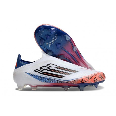 adidas F50 Elite FG Cleats White Black Bright Red