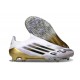 adidas F50 Elite Laceless FG Boot White Core Black Met Gold