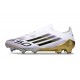 adidas F50 Elite Laceless FG Boot White Core Black Met Gold