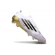 adidas F50 Elite Laceless FG Boot White Core Black Met Gold