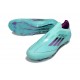 adidas F50 Elite Laceless FG Cleats Blue Black