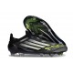 adidas F50 Elite Laceless FG Cleats Black White Yellow