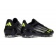 adidas F50 Elite Laceless FG Cleats Black White Yellow