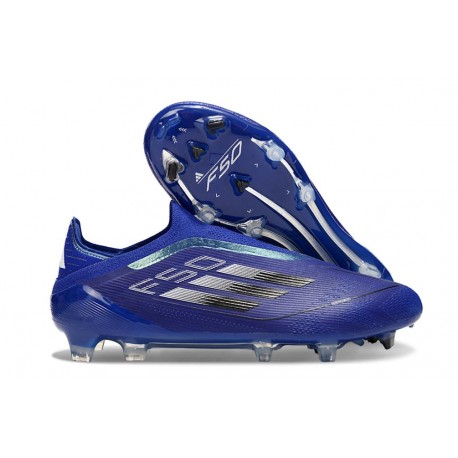adidas F50 Elite Laceless FG Cleats Royal Blue