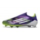 adidas F50 Elite Laceless FG Cleats Purple Rush Ftwr White Lucid Lemon
