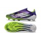 adidas F50 Elite Laceless FG Cleats Purple Rush Ftwr White Lucid Lemon