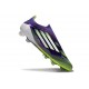 adidas F50 Elite Laceless FG Cleats Purple Rush Ftwr White Lucid Lemon