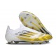 adidas F50 Elite Laceless FG Cleats White Yellow