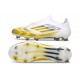 adidas F50 Elite Laceless FG Cleats White Yellow