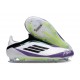 adidas F50 Elite Laceless FG Cleats X Messi Ftwr White Core Black Unity Purple