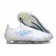 adidas F50 Elite Laceless FG Cleats White Pearl Met. Blue