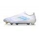 adidas F50 Elite Laceless FG Cleats White Pearl Met. Blue