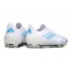 adidas F50 Elite Laceless FG Cleats White Pearl Met. Blue