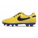 Nike Tiempo Legend X Elite Leather FG Boots Ronaldo Yellow Black