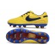 Nike Tiempo Legend X Elite Leather FG Boots Ronaldo Yellow Black